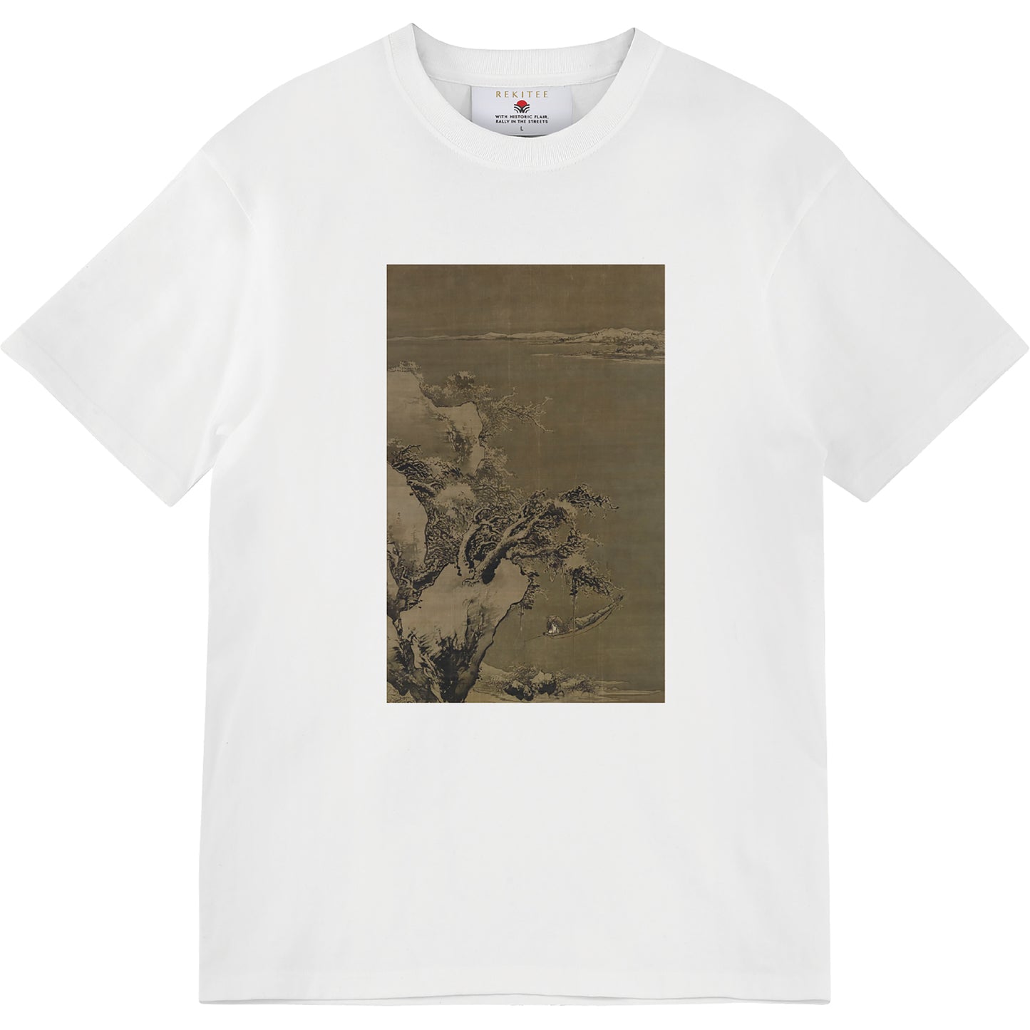 Solitary Angler on a Wintry River